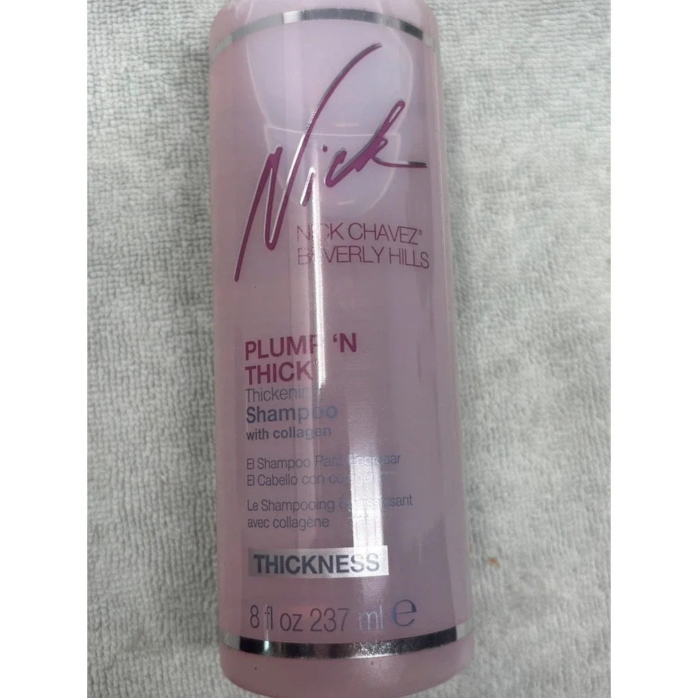 Nick Chavez Beverly Hills Plump‎ N Thick Thickening Shampoo Collagen 8oz SEALED